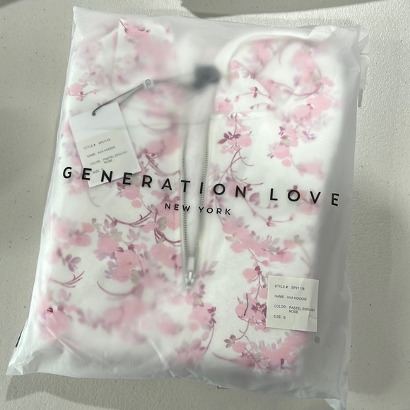 🆕NWT Generation Love AVA Hoodie Pastel English Rose Sweatshirt XS available - Picture 16 of 16